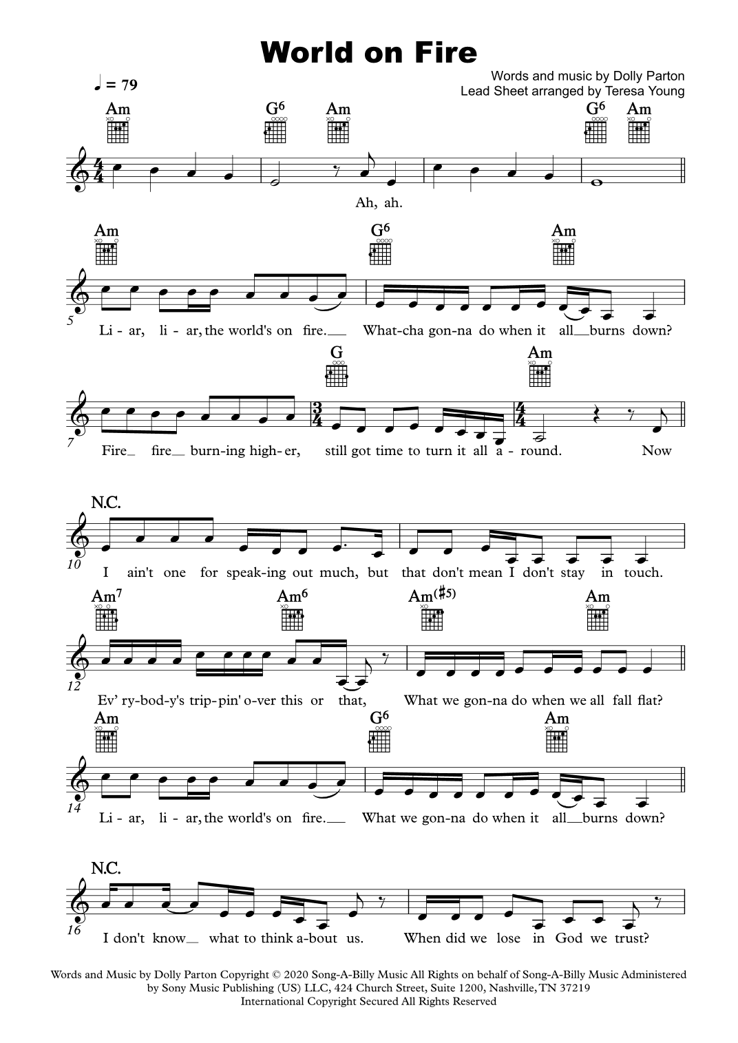 World On Fire (arr. Teresa Young)