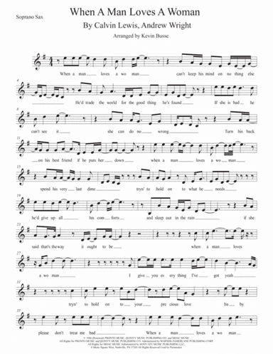 When A Man Loves A Woman (arr. Kevin Busse)