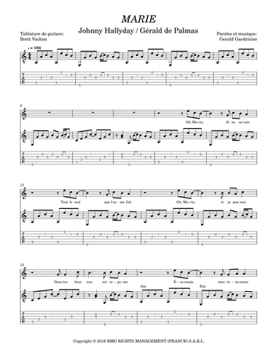 Marie (arr. Brett Vachon)