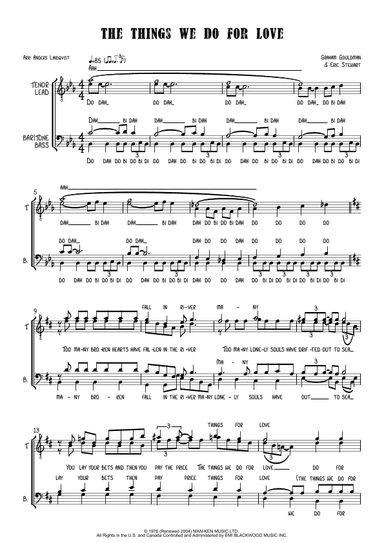 Things We Do For Love (arr. Anders Lindqvist)