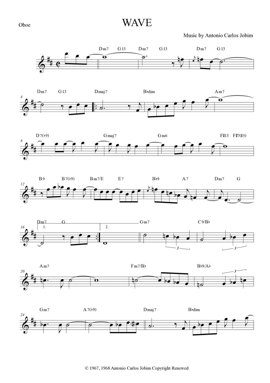 Wave (arr. Anderson Quevedo)