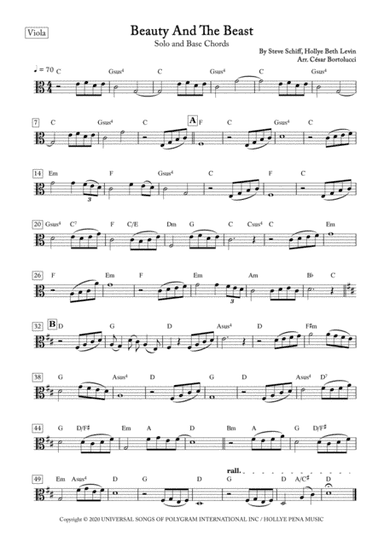 Beauty And The Beast (arr. ACT Bortolucci)