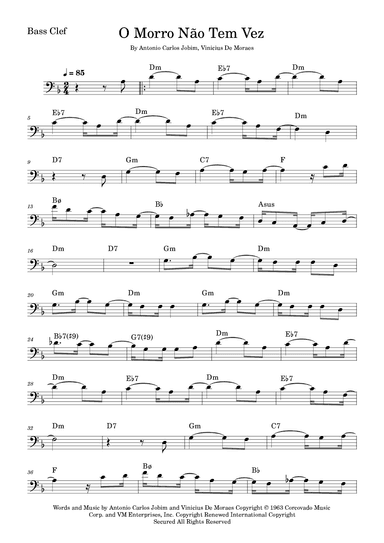 O Morro Nao Tem Vez (favela) (somewhere In The Hills) (arr. Fabio Eduardo de Oliveira)
