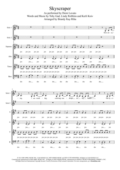 Skyscraper (arr. BK Riha / Brandy Kay Riha)