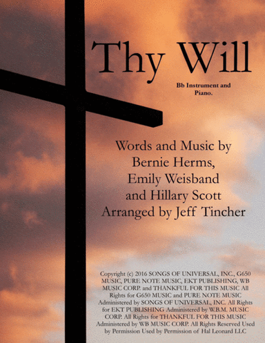 Thy Will (arr. Jeff Tincher)
