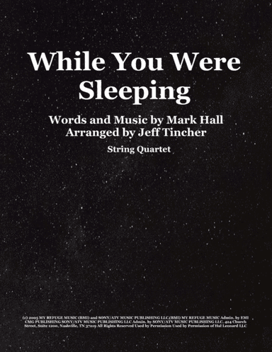While You Were Sleeping (arr. Jeff Tincher)