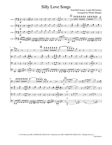 Silly Love Songs (arr. Phyllis Hopper)