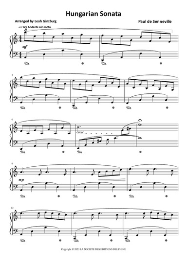 Hungarian Sonata (arr. Leah Ginzburg)
