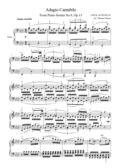 Adagio Cantabile Op.13 No.8 (arr. Thomas Jancso)