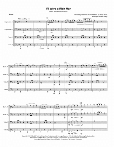 If I Were A Rich Man (arr. Art Leiby)