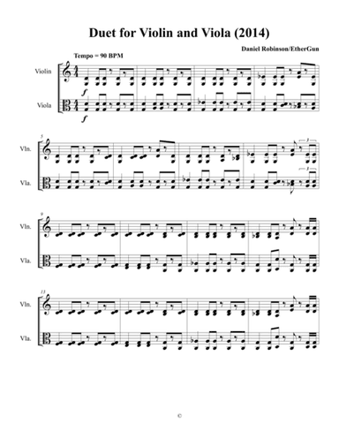 Duet for Violin and Viola (2014)