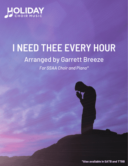 I Need Thee Every Hour (SSAA) (arr. Garrett Breeze)