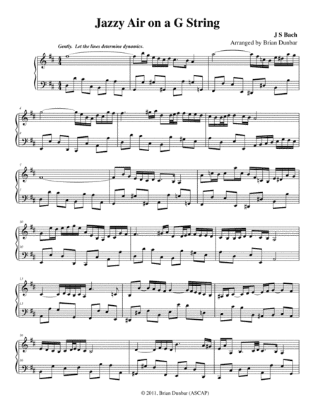 Jazzy Air on a G String (arr. Brian Dunbar)