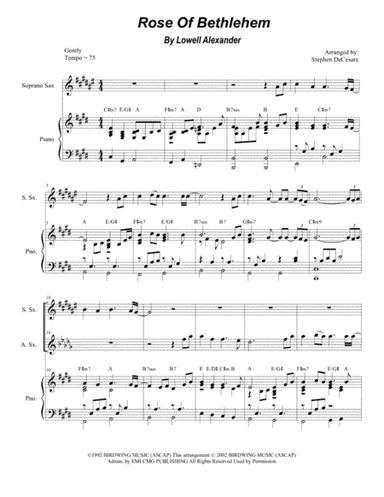 Rose Of Bethlehem (arr. Stephen DeCesare)