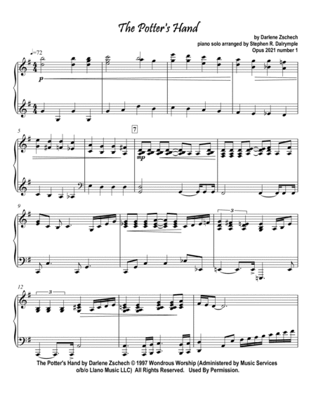The Potter's Hand (arr. Stephen R. Dalrymple (Dalrymple Designs))
