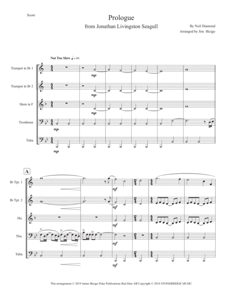 Jonathan Livingston Seagull (arr. Jim Bicigo)