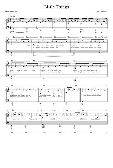 Little Things (arr. One Direction)