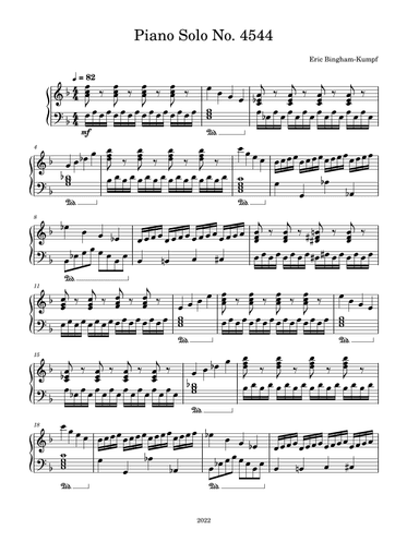 Piano Solo No. 4544