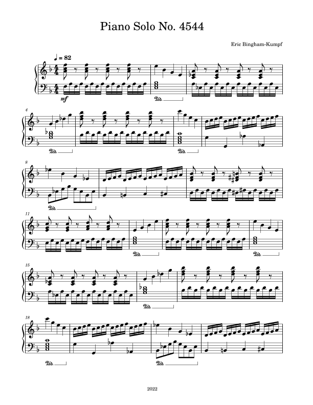 Piano Solo No. 4544