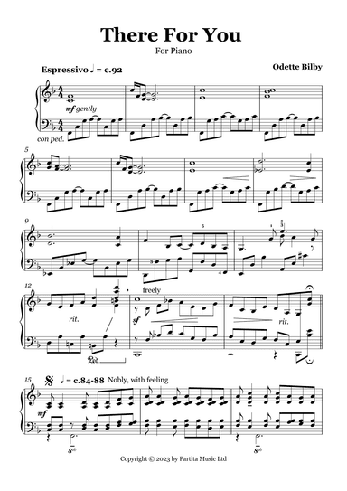 There For You (Solo Piano Grade 7)