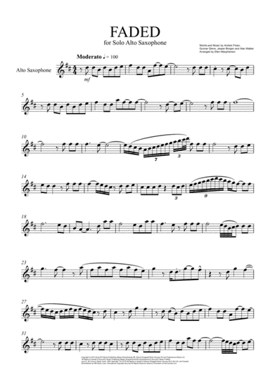 Faded (arr. Ellen Macpherson)