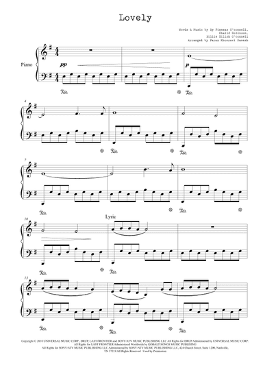 Lovely (arr. Faraz Khosravi Danesh)