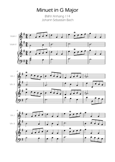 Minuet in G major BWV Anh. 114 - Bach - Viola Duet w/ Piano (arr. Ygor Nunes)