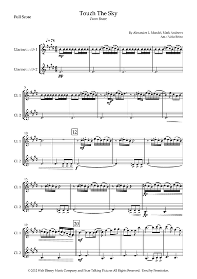 Touch The Sky (arr. Fabio Britto)