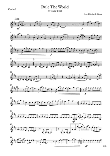 Rule The World (arr. Elizabeth Lister)
