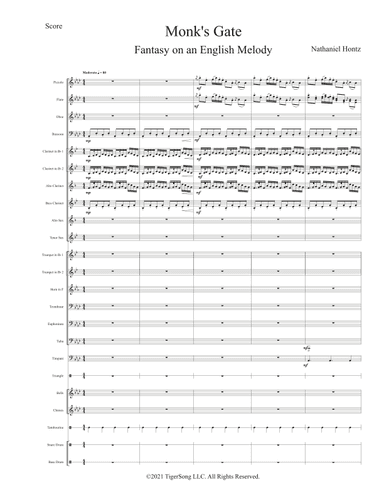 Monk's Gate: Fantasy on an English Melody (for Concert Band)