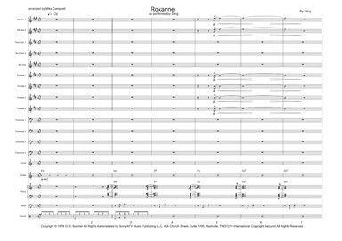 Roxanne (arr. Mike Campbell)