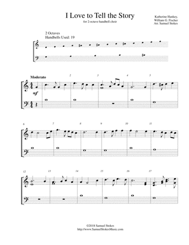 I Love to Tell the Story - for 2-octave handbell choir (arr. Samuel Stokes)