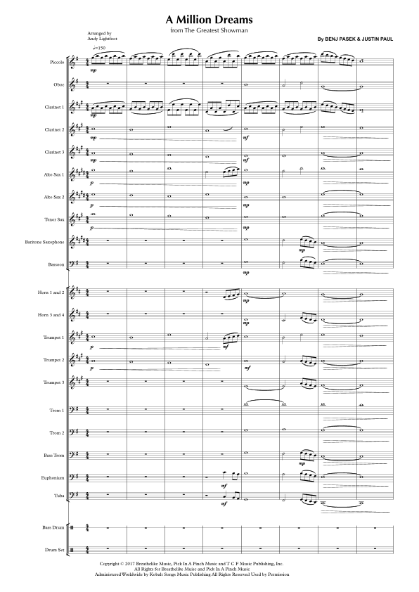 A Million Dreams (arr. Andy Lightfoot)