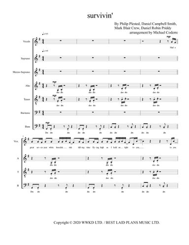 Survivin' (arr. Michael Coderre)