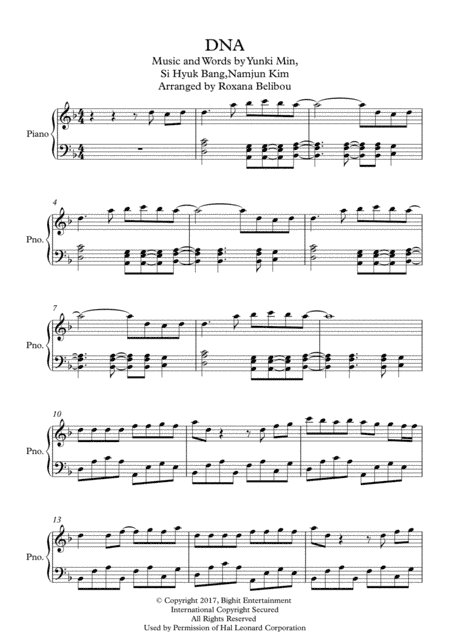 Dna (arr. Roxana Belibou)