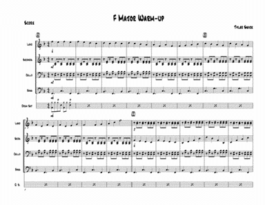 F Major Warm-Up for Steel Band