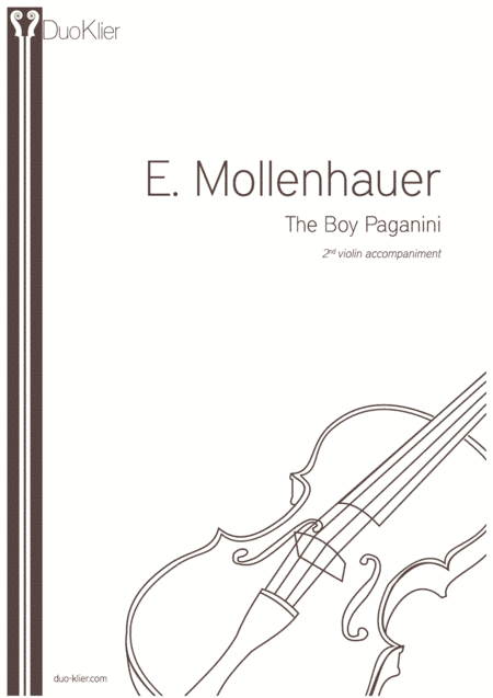 Mollenhauer - The Boy Paganini, 2nd violin accompaniment (arr. Duo Klier)
