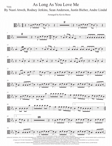 As Long As You Love Me (arr. Kevin Busse)