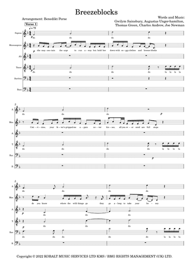 Breezeblocks (arr. Benedikt Perse)