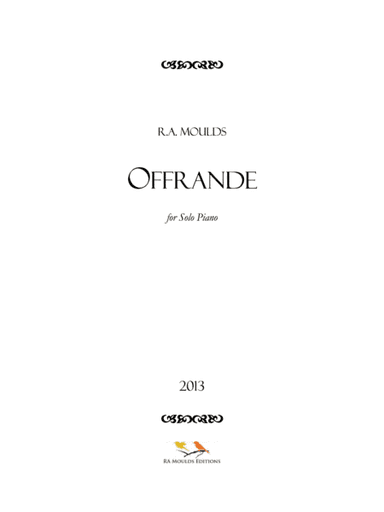 Offrande (Op. 88, 2013)