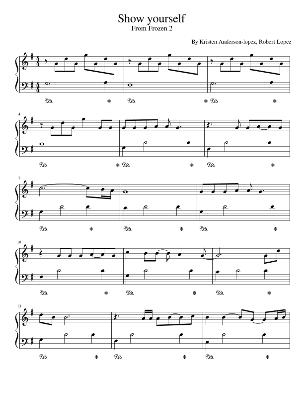 Show Yourself (arr. poon)