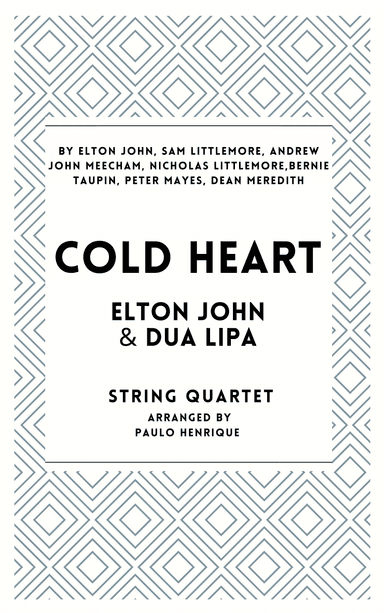 Cold Heart (pnau Remix) (arr. Paulo Henrique)
