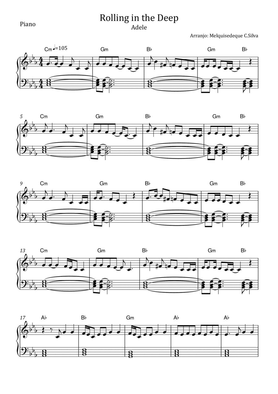 Rolling In The Deep (arr. Melquisedeque C.Silva)