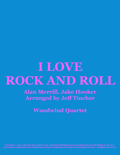 I Love Rock 'n Roll (arr. Jeff Tincher)