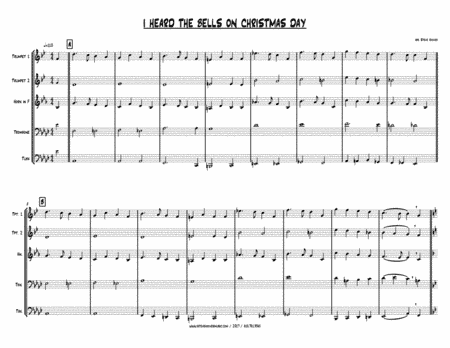 I HEARD THE BELLS ON CHRISTMAS DAY - CHRISTMAS BRASS QUINTET (arr. Steve Hoover)