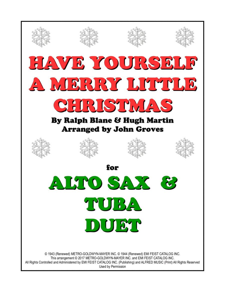 Have Yourself A Merry Little Christmas (arr. John Groves)