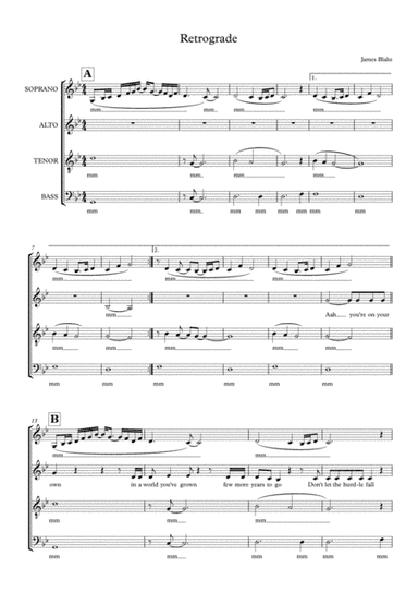 Retrograde (arr. Erin Murphy)