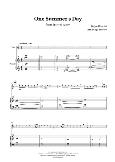 One Summer's Day (arr. Diego Boscolo)