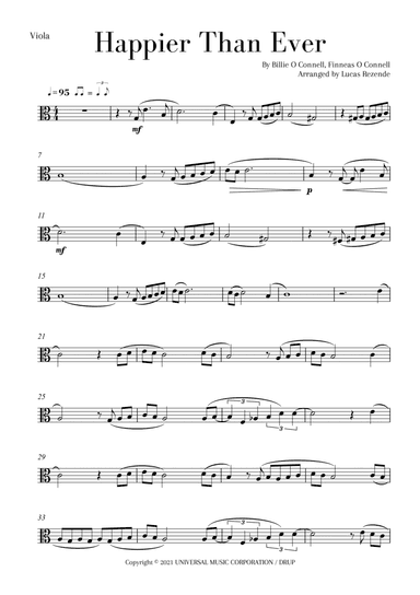 Happier Than Ever (arr. Lucas Rezende)