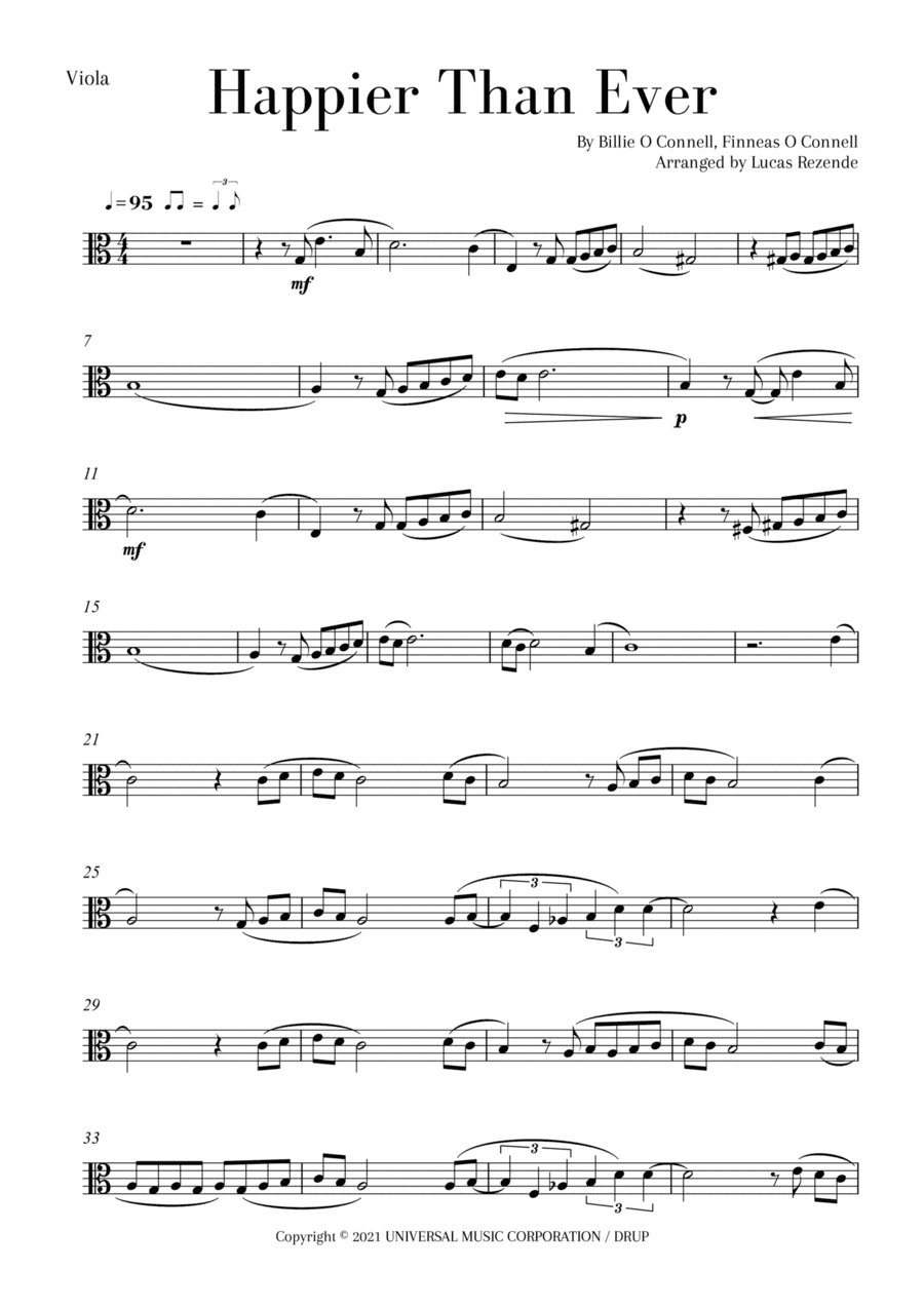 Happier Than Ever (arr. Lucas Rezende)